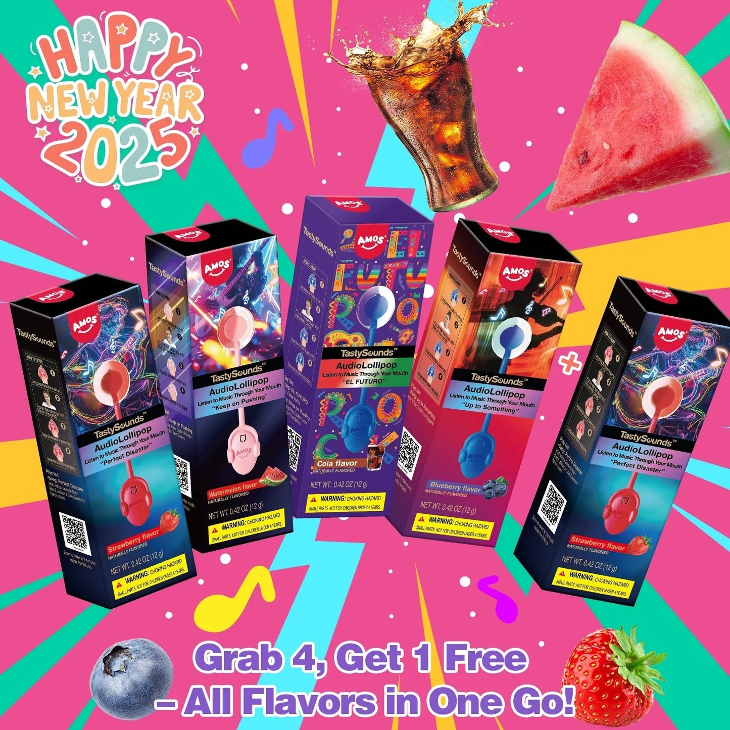 Music Lollipop 4 Flavor-Mix